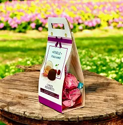 Конфеты "Perle Italiane" Шоколадное Ассорти с Алкогольными начинками (Ликер и Ром), 250г