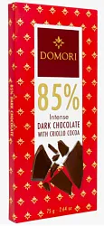 Шоколад горький "Domori" 85% какао, 75г