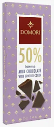 Шоколад молочный "Domori" 50% какао, 75г