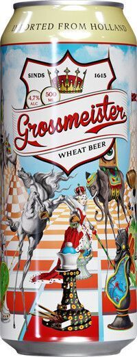 Пиво "Grossmeister Wheatbeer"свет.нефил Нидерланды 4,7% ж/б 0,5л