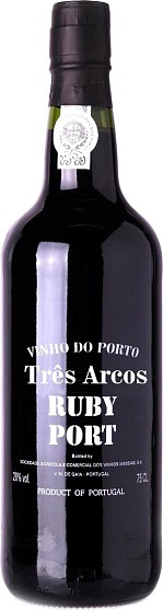 Вино "Трес Аркуш Руби Порто" крепленое марочное 19,5% 0,75л*