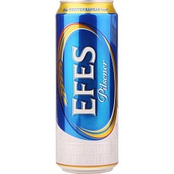 Пиво "Эфес Пилсенер" свет.фильтр. ж/б 5% 0,45л.