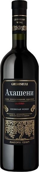 Вино "Ахашени" ордин. кр. п/сл. 12% 0,75л (сер. Gremiseuli)*