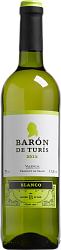 Вино "БАРОН де ТУРИС" ординар. сорт. бел п/сух 0,75