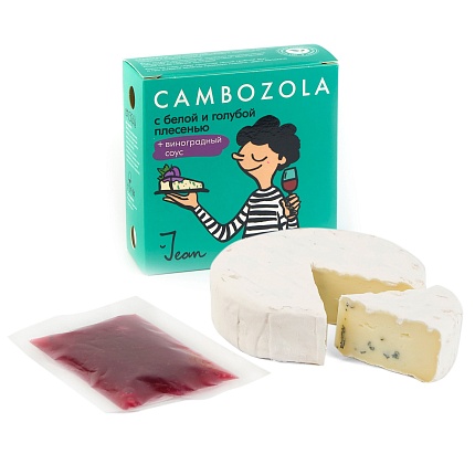 Сыр мягкий Камбоцола с виноградным соусом 145г ТМ "JEAN" М