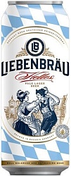 Пиво "Либенброй Хель" Германия св. паст 5,1% ж/б 0,5л.