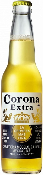 Пивной напиток "Corona extra" Мексика с/б 0,355л