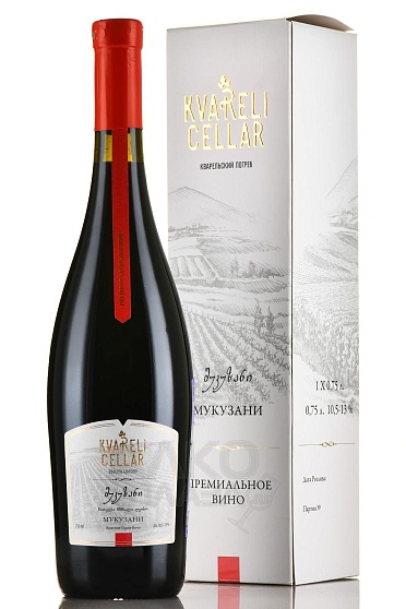 Вино IN Cellar "Мукузани" выдерж. крас. сух. 10,5-13% п/у 0,75л