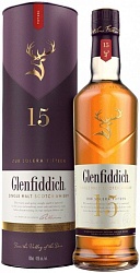 Виски SN GLENFIDDICH  Гленфидик 15 лет 0.7 л.туба