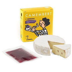 Сыр Камамбер с ОРЕХАМИ + виноградный соус  145г,ТМ "JEAN" М