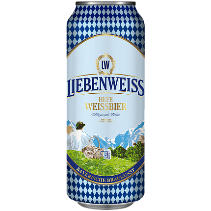 Пиво "Либенвайс Хефе-Вайсбир" бан. 0,5л