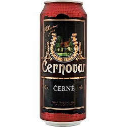 Пиво "Cernovar Cerne" Чехия темное. паст 4,5% ж/б 0,5л.