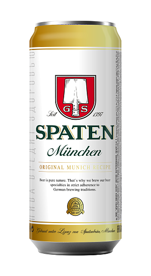 Пиво "Шпатен Мюнхен" свет.пастер. ж/б 5,2% 0,45 л