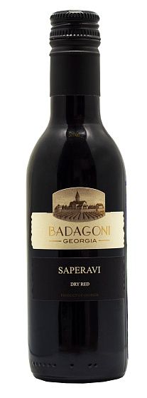 Вино Груз."Саперави" стол. кр. сух. 0,187л 14% (Бадагони)