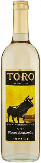 Вино Ю. "Торо де Кастилья Айрен" сорт. бел. п/сл. 11% 0,75л