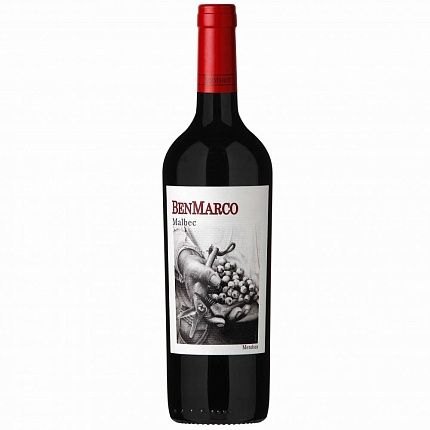 Вино VD "Бенмарко Мальбек" красное сухое 14% 0,75л