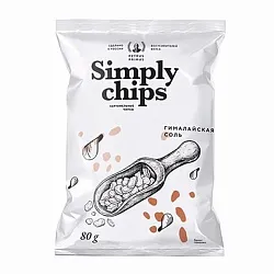 Чипсы simply chips Гималайская соль, 80 г